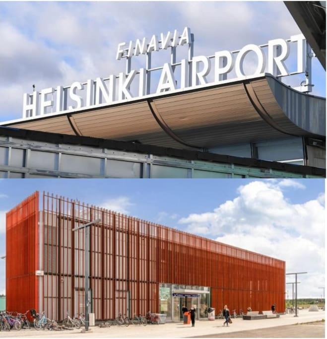 New Studio Cherry Near Helsinki Airport In Kivistoe Vantaa Exterior foto